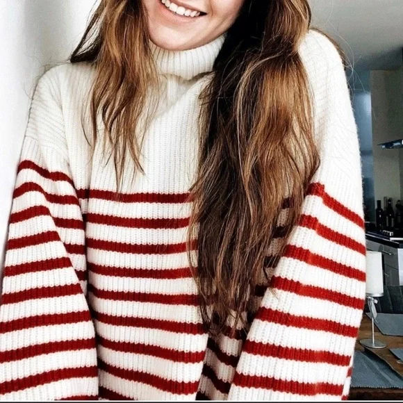 ZARA 💯 wool striped sweater - Picture 2 of 9